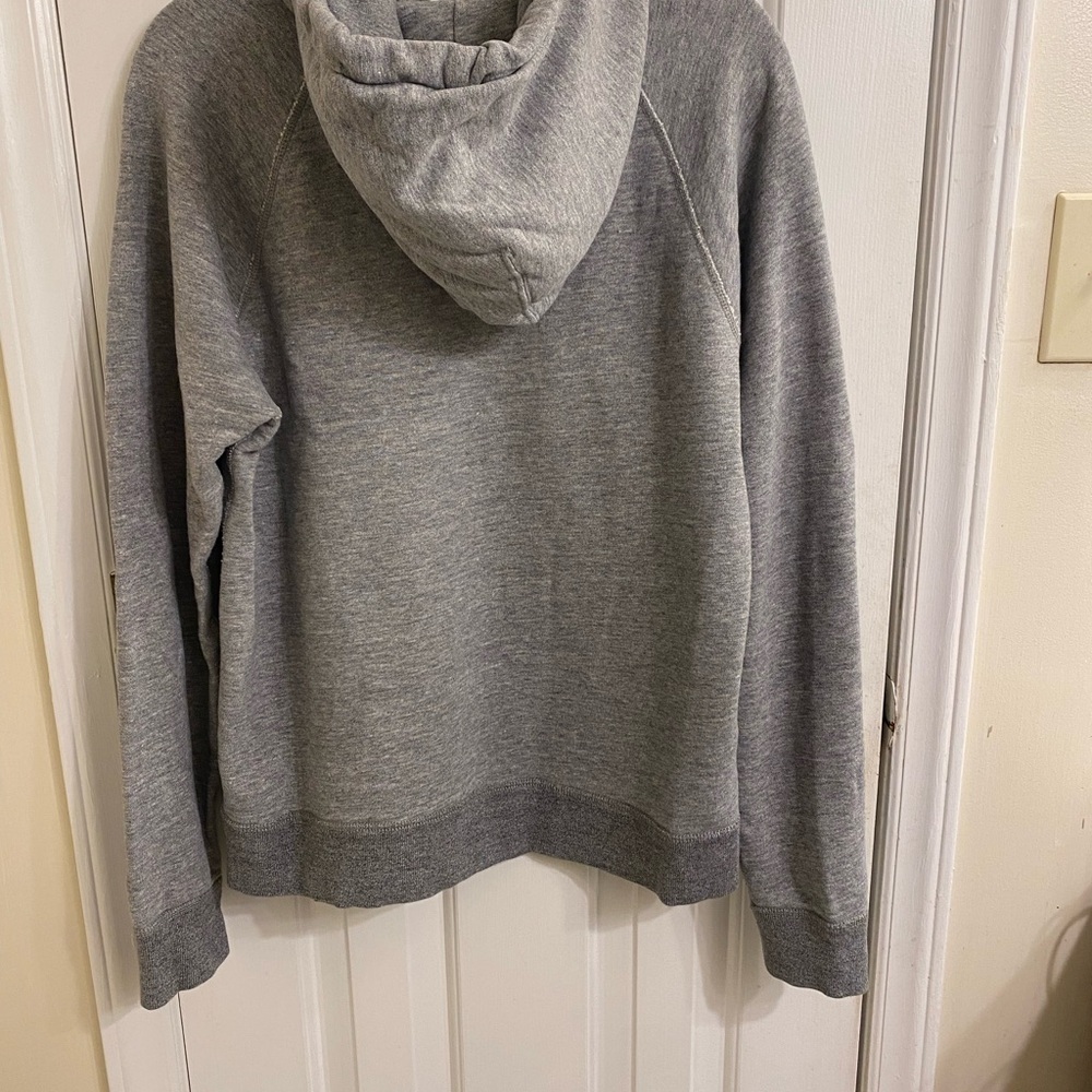 J.CREW VINTAGE FLEECE HOODED SWEATSHIRT SZ MEDIUM SOFT GRAY HOODIE THICK & WARM - Picture 9 of 15